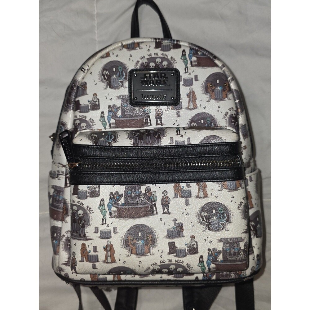 Loungefly Disney star wars cantina print mini backpack bookbag bag tote!